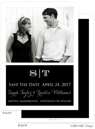 Take Note Designs Save The Date Cards - Simple Beauty Take Note Designs Save The Date Cards - Simple Beauty