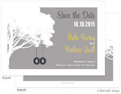 Take Note Designs Save The Date Cards - Tire Swings