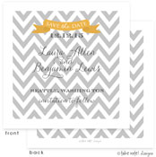 Take Note Designs Save The Date Cards - Grey Designer with Yellow Banner