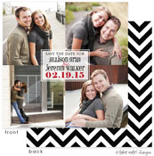 Take Note Designs Save The Date Cards - Squares Transparent
