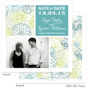 Take Note Designs Save The Date Cards - Modern Floral Block