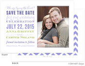 Take Note Designs Save The Date Cards - Subway Purple and Lime