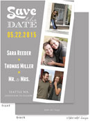 Take Note Designs Save The Date Cards - Grey Film Strip