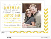 Take Note Designs Save The Date Cards - Subway Grey and Yellow Photo