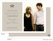 Take Note Designs Save The Date Cards - Starfish Beach Photo