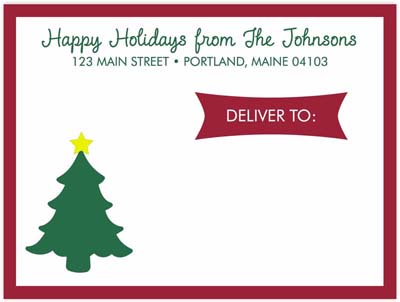 Shipping Labels by Three Bees (Happy Holiday Tree) Shipping Labels by Three Bees (Happy Holiday Tree)