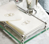 Personalized Linen-Like Guest Towels - Linen-Like Disposable Guest Towels
