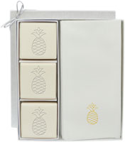 Carved Solutions - Guest Soap and Guest Towels (Pineapple Icon)