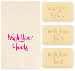 Bishop Personalized Soap Set of 3 Plus Guest Towels by Embossed Graphics
