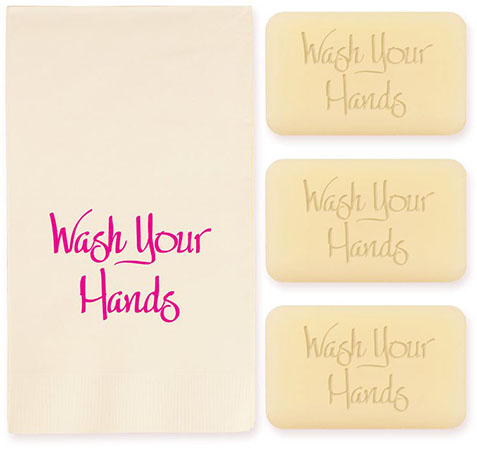 Bishop Personalized Soap Set of 3 Plus Guest Towels by Embossed Graphics Bishop Personalized Soap Set of 3 Plus Guest Towels by Embossed Graphics