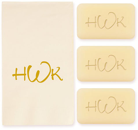 Anthony Monogram Personalized Soap Set of 3 Plus Guest Towels by Embossed Graphics Anthony Monogram Personalized Soap Set of 3 Plus Guest Towels by Embossed Graphics