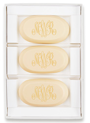 Classic Monogram Personalized Soap Set of 3 by Embossed Graphics