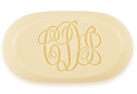Classic Monogram Personalized Soap by Embossed Graphics
