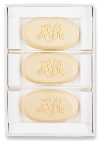 Classic Monogram Personalized Soap Set of 3 by Embossed Graphics