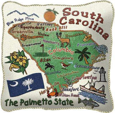 State Pillow Cases - South Carolina State Pillow Cases - South Carolina