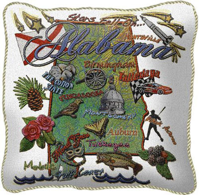State Pillow Cases - Alabama State Pillow Cases - Alabama