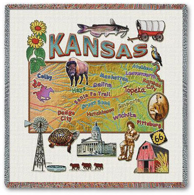 State Square Throws - Kansas