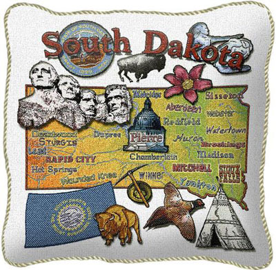 State Pillow Cases - South Dakota State Pillow Cases - South Dakota