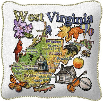 State Pillow Cases - West Virginia