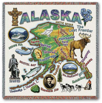 State Square Throws - Alaska