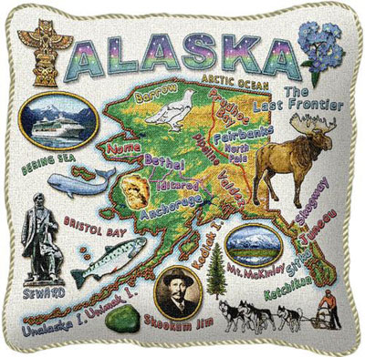 State Pillow Cases - Alaska