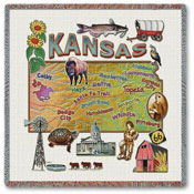 State Square Throws - Kansas