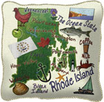 State Pillow Cases - Rhode Island