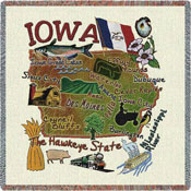 State Square Throws - Iowa