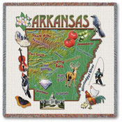 State Square Throws - Arkansas