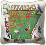 State Pillow Cases - Arkansas
