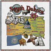 State Square Throws - South Dakota