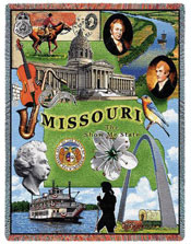 State Tapestry Throws - Missouri