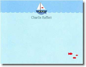 Boatman Geller Stationery - Sailboat