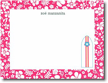 Boatman Geller Stationery - Pink Surfboard