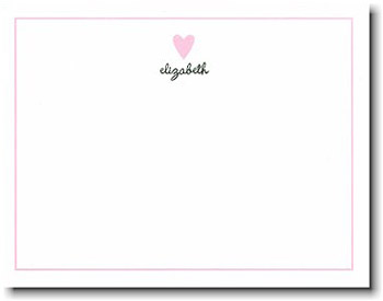 Boatman Geller Stationery - Tiny Pink Heart