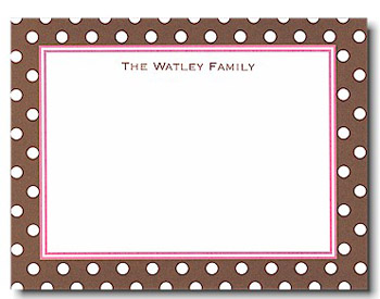 Boatman Geller Stationery - Brown Dot Boatman Geller Stationery - Brown Dot