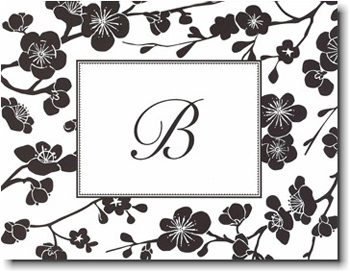 Boatman Geller Stationery - Black Blossom