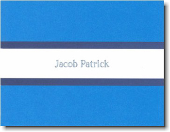 Boatman Geller Stationery - Blue & Navy Stripe Boatman Geller Stationery - Blue & Navy Stripe