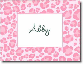 Boatman Geller Stationery - Pink Leopard