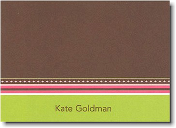 Boatman Geller Stationery - Brown Grosgrain