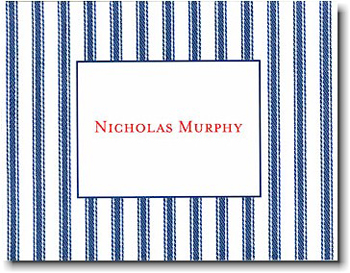 Boatman Geller Stationery - Navy Ticking Boatman Geller Stationery - Navy Ticking