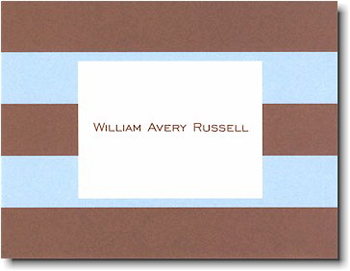 Boatman Geller Stationery - Blue & Brown Rugby