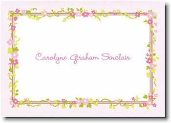 Boatman Geller Stationery - Floral Border