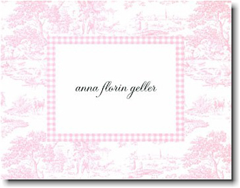 Boatman Geller Stationery - Pink Toile