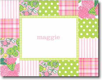 Boatman Geller Stationery - Pink Patchwork Boatman Geller Stationery - Pink Patchwork