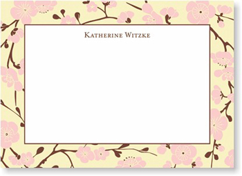 Boatman Geller Stationery - Blossom Pink Large Flat Card Boatman Geller Stationery - Blossom Pink Large Flat Card