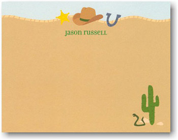 Boatman Geller Stationery - Cowboy