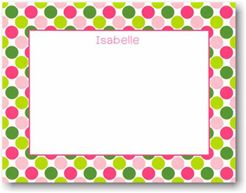 Boatman Geller Stationery - Big Dots Pink &Green Boatman Geller Stationery - Big Dots Pink &Green