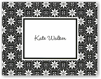 Boatman Geller Stationery - Medallion Black Boatman Geller Stationery - Medallion Black
