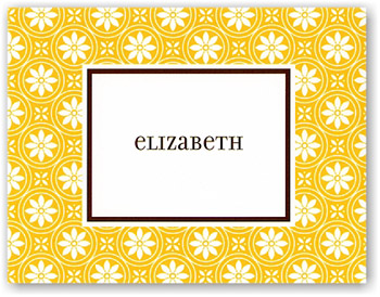 Boatman Geller Stationery - Medallion Yellow Boatman Geller Stationery - Medallion Yellow